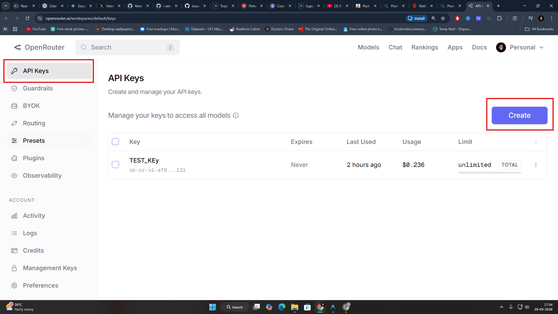 OpenRouter provider setup